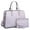 Buffalo-Light Purple, variant on Dasein Women Satchel Handbags Shoulder Purses Totes Top Handle Bags With Matching Wallet