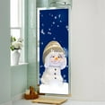 thumbnail image 5 of 3D Christmas Door Decal Sticker-Christmas Snownman Door Stickers Decor Door Wall Mural Wallpaper Removable Door Cover Decoration, 5 of 15