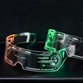 thumbnail image 4 of Gafas luminosas LED Ehuebsd con visera electrónica para fiesta Navidad KTV, 4 of 7