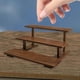 thumbnail image 4 of Mini soporte para flores para casa de muñecas, escala 1/6 1/12, artesanía, adorno, decoración de mesa de madera L Marrón, 4 of 6
