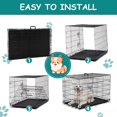 thumbnail image 5 of CL.HPAHKL 36inch Dog Cage for Large Dogs Indoor, Folding Dog Crates and Kennels Double Door, Pet Cage with Tray Pan for Dogs, 5 of 7