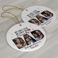 thumbnail image 3 of Photo Dad and Child Christmas Ornament 2025 - My First Love, Custom Name Text My Hero For- & Picture Gift from Daughter for First Xmas As Daddy, Circle Christmas Ornament, 3 of 5