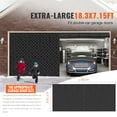 thumbnail image 6 of KFFKFF Winter Garage Door Screen 18.3 x 7.15 FT, Thermal Insulation Curtain Kit, Magnetic, Crafted from Durable 300D Oxford Fabric with a Weighted Bottom, Simplified Installation for Garage, 6 of 9