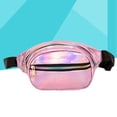 thumbnail image 5 of Narrster 1PC Waterproof Fanny Pack Chic Casual Zipper Waist Bag for Traveling Outdoor Sports (Pink), 5 of 10