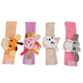 thumbnail image 1 of LYUMO Baby Wrist Rattles,Wrist Rattles Cartoon Animal Pattern Rattle Wrist Bands Toy for 0‑2 Years Old Baby,Wrist Rattles Bands, 1 of 8