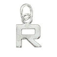 thumbnail image 1 of Sterling Silver 20" .8mm Box Chain Lined Letter R Pendant Necklace, 1 of 2