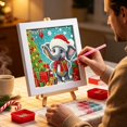 thumbnail image 6 of Christmas Diamond Art Kit, 7.09in Christmas printed canvas with Frame Holiday Craft Gift, 6 of 6