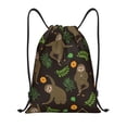 thumbnail image 1 of Bingfone Sloth Doing Yoga Drawstrings Backpacks Bags for Men Women Gym Drawstrings Bag-Medium, 1 of 6