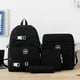 thumbnail image 3 of Mochila Escolar Primaria y Secundaria para La Temporada Escolar, Conjunto de Cuatro Piezas con Mochila de Lona de Gran Capacidad, Mochila Estilo Universitario, 3 of 4