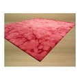 thumbnail image 2 of Handmade Pink Wool Dip Dyed Rectangle Rug 3x5ft Contemporary Modern - Eorc-Color:Pink,Material:Wool, 2 of 3