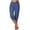 Blue, variant on jjayotai Pants for Women, Cropped Shorts for Women Summer Fall 2024 New Casual Elastic Fashion Casual Capri Trousers Blue M