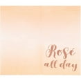 Cocktail Napkins - 50-Pack Rose All Day in Rose Gold Foil Disposable ...