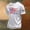 White, variant on USA 250 Years of Freedom Commemorative T-Shirt with Liberty Statue and Stars and Stripes Graphic and Short Sleeves Featuring Soft Cotton Feel Army Green L