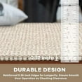 thumbnail image 4 of Runners for Hallways 2x6 ft Washable Kitchen Runner Non Slip Rubber Backed Hall Runners Cotton Entryway Runner Rugs Floor Carpet for Indoor Backdoor Bedroom Kitchen, Ivory/Khaki, 4 of 9