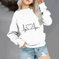 thumbnail image 2 of Gpaecead Children's Casual Sweatshirt,Kids Round Neck Long Sleeved Sweatshirts Top With Patterns 10 Years White, 2 of 4