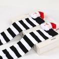 thumbnail image 3 of ZYHARUKO Kids Christmas Stockings Festival Over the Knee Socks Long Socks Breathable Stretchy Stripe Santa Socks for 6-10Y Child, 3 of 19
