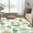 Multi Green, variant on Bailu Bohemian Style Bedroom Rug 3x5 Soft Slim Kids Room Rug, Modern Washable Distressed Kids Rug Dining Room Kids Classroom Office Mulit Color
