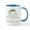 White/Blue Inside, variant on CafePress - Lefty Coffee Cup Mug Mugs - 11 oz Ceramic Mug - Novelty Coffee Tea Cup