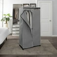 thumbnail image 6 of Simplify 36" Wide Portable Storage Closet in Grey, 63" x 36" x 19", 6 of 7
