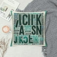 thumbnail image 2 of JEUXUS High-Quality Retro Letter Print Decoration Short Plush Pillowcase White, 2 of 5