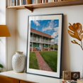 thumbnail image 5 of Historic Barracks - Baltimore Maryland Photography Black Framed Wall Art Print 24 x 36 inches, 5 of 8