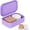 Purple, variant on Solid Shampoo Bar Holder, Large Leakproof Travel Soap Case, Silicone Soap Box with Draining Layer, Enhanced Soap Container, Suitable for Camping, Gym, Bathroom, Outdoor Essentials, Pink
