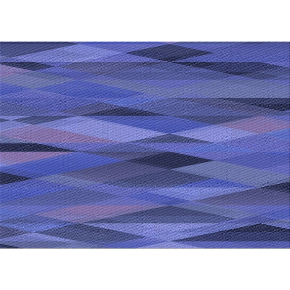 Ahgly Company Machine Washable Indoor Rectangle Transitional Light Slate Blue Area Rugs, 5' x 7'