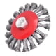 thumbnail image 4 of Cepillo de pulido de metal, rueda de cepillo de alambre giratorio, cepillo de amoladora anudada, cepillo de alambre giratorio de grado profesional, 4 of 8