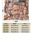 thumbnail image 3 of Fleece Throw Blanket for Couch Sofa or Bed, Ryan Hams Reynolds Soft Fuzzy Plush Blanket, Luxury Flannel Lap Blanket, Super Cozy and Comfy for All Seasons 80x60 inch, 3 of 7