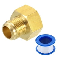 Brass Pipe Fitting, 5/8 SAE Male x 3/4 SAE Female Pipe Adapter