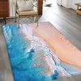 thumbnail image 3 of Blue Beach Large Area Rugs for Bedroom Living Room, Soft Non Slip Carpet Bedside Rug, Summer Ocean Coastal Nautical Seaside Rectangular Floor Cover Kitchen Accent Rug 4'x6' for Dining Room/Office, 3 of 9
