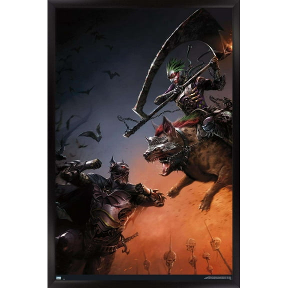 DC Comics The Batman Who Laughs - Fight Wall Poster, 14.725" x 22.375", Framed