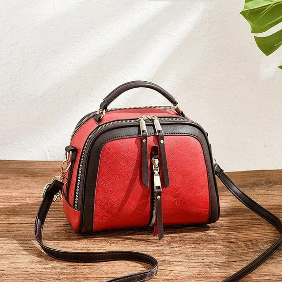 JUYGO Vintage Small Crossbody Shoulder Bag for Women Designer Top-handle Handbags Purse Female PU Leather Messenger Bag Totes