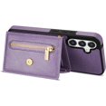 thumbnail image 3 of Compatible with Samsung Galaxy A54 5G Wallet Case with Card Slot  Flip Leather Shockproof Zipper Protective Handbag with Crossbody Strap for Galaxy A54 5G Case Wallet(Purple-6.4 inch), 3 of 8
