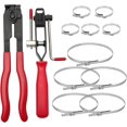 thumbnail image 1 of GHSDFBB 12 PCS For Auto/ATV CV Joint Axle Boot Clamp Pliers Tool with CV Boot Clamps Kit, 10 Crimp Bands-Ear Type Extension For Most Cars, 1 of 7