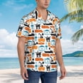 thumbnail image 5 of Fotbe Industrial Transportations Hawaiian Shirt for Men Unisex Summer Beach Casual Short Sleeve Cotton Linen Button Down Shirts-Medium, 5 of 9