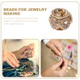 thumbnail image 2 of MasteelfCA 100 Pcs Perles en Vrac Strass Incrustés Alliage Rondelle Perles Intercalaires pour Artisanat, 2 of 9