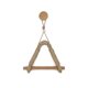 thumbnail image 4 of Soporte de papel higiénico de madera de cuerda, gran soporte único de papel de seda colgante de madera de ratán para pared, 4 of 5