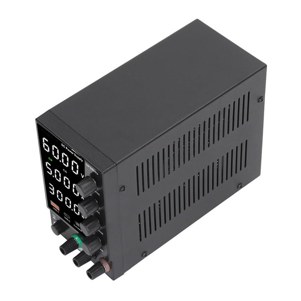 Fuente De Alimentación CC Variable, Pantalla LED De Alta Precisión 300W 0-60V 0-5A Codificador De Salida Fuente De Alimentación Ajustable Con USB Y Carga Rápida Tipo C