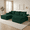 Green, variant on Huatean 97" L Shaped Modular Cloud Sectional Sofa, Deep Seat Boneless Couch with Right Facing Chaise, Black