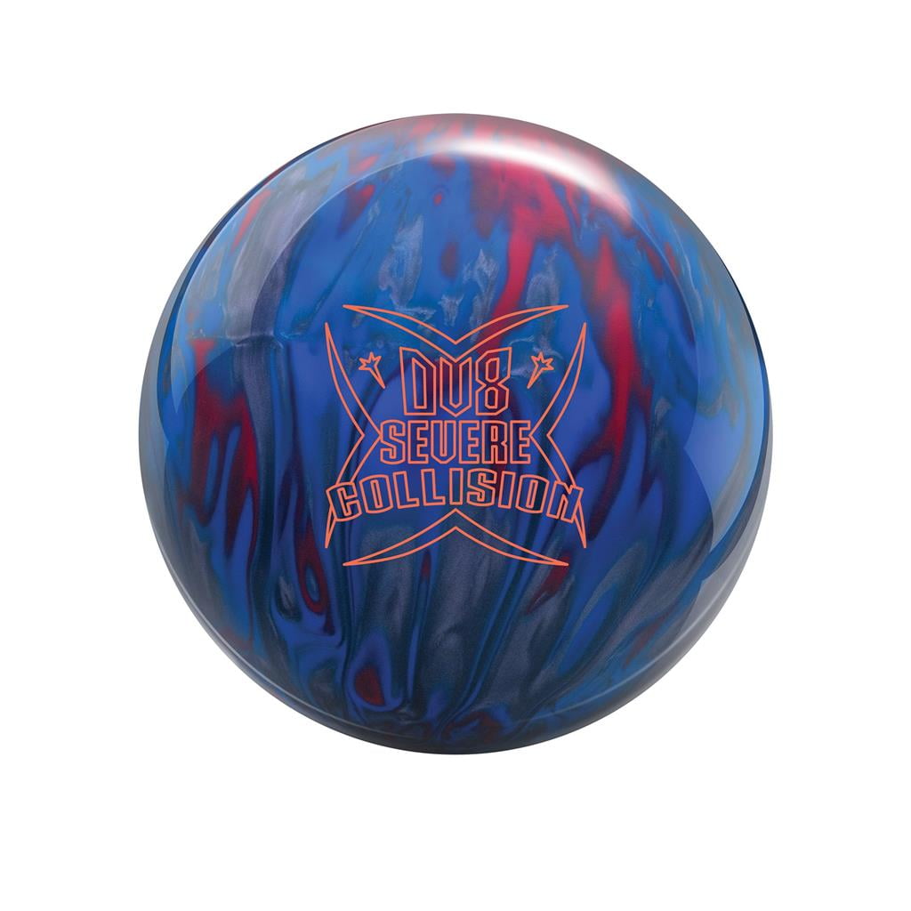 DV8 Severe Collision Bowling Ball - Smoke/Red/Blue 12lbs