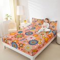thumbnail image 4 of Homewish Cute Cartoon Floral Bed Sheets,Kawaii Mushroom Daisy King Sheets,Colorful Circle Sheet Set For Kids,Ultra Soft Home Decor,4 Pieces, 4 of 7