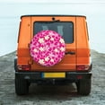 thumbnail image 6 of Gukieu Vintage Flowers Print Car Tire Cover, Adjustable Waterproof and Dustproof Tire Protection Cover, Suitable for SUV, Truck, Van-16 inch, 6 of 6