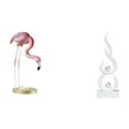 thumbnail image 1 of Estatua de resina,Escultura de resina de flamenco para exteriores,Figura de pájaro,adorno decorativo para jardín,Escultura abstracta de fuego,Estatua de arte abstracto para decoración del, 1 of 8