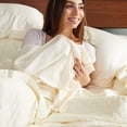 thumbnail image 4 of BedVoyage Rayon Viscose Bamboo Sheet Set - Ivory, 4 of 5