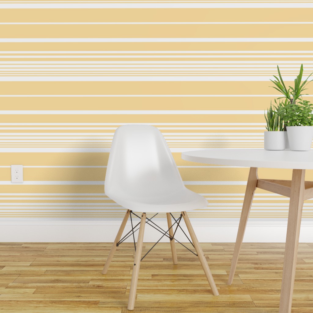 Peel-and-Stick Removable Wallpaper Nautical Stripes Scandinavian Style