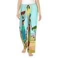 thumbnail image 2 of Kdxio Women's Comfy Stretch African WomenPrint Drawstring Pajama Pants-Medium, 2 of 9