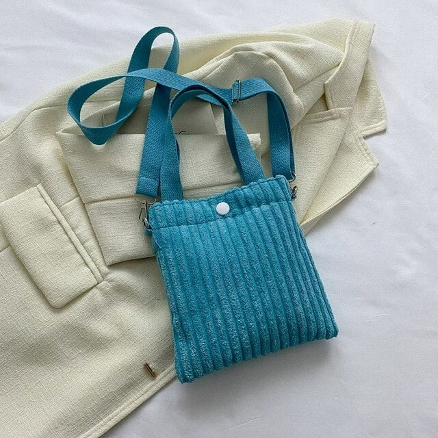 LHSHID Corduroy Female Bag Bucket Bolsas Fashion Travel Luxury Designer Handbag Bags for Women Purse Womens Tote Shoulder Messenger
