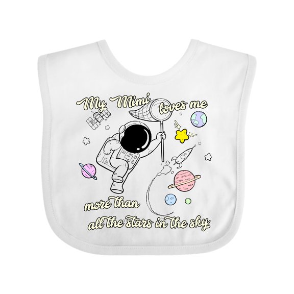 Inktastic My Mimi Loves Me Boys or Girls Baby Bib