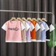 thumbnail image 1 of Children's Summer Little Waffle Shorts Set, Short Sleeve Clothes for Big Boys Casual Outerwear for Boys and Girls, Two Piece Set qym unisex, 1 of 2